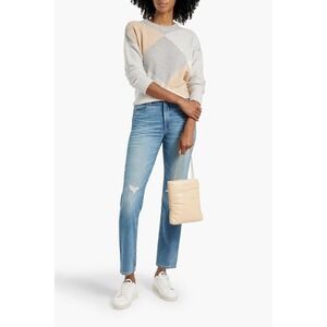 SLVRLAKE Stella Ripped High Rise Straight Leg Premium Denim Jeans Size 26